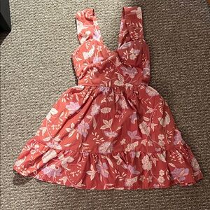 Elegant Floral Midi Dress in Pink